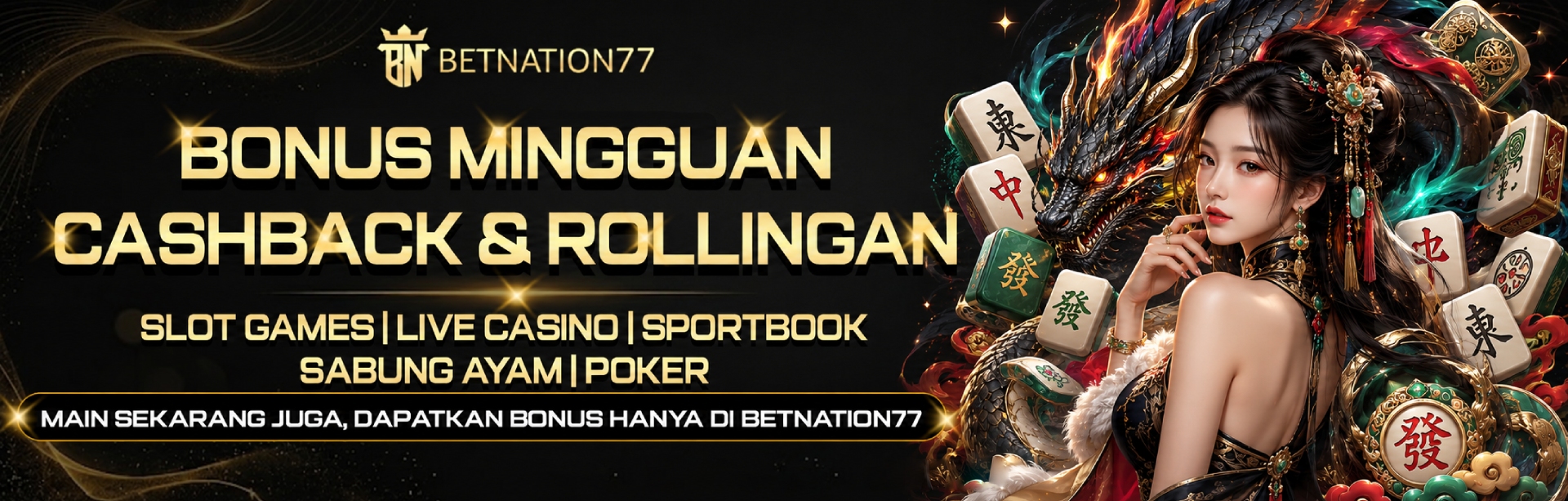 BONUS MINGGUAN BETNATION77