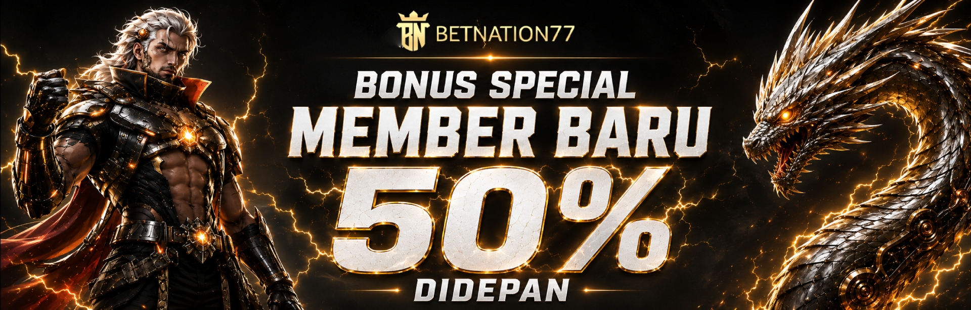 BONUS MEMBER BARU 50% DIDEPAN
