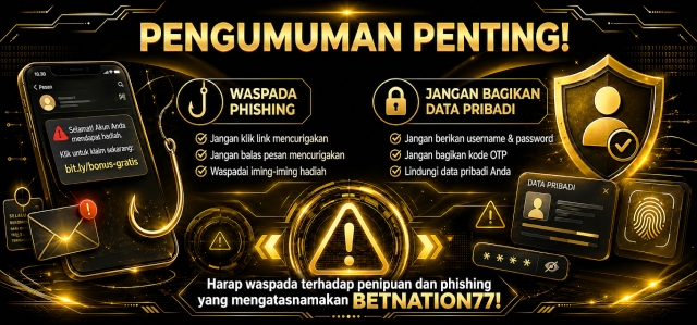 HATI-HATI TERHADAP PENIPUAN MENGATASNAMAKAN SITUS BETNATION77