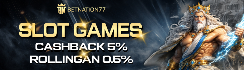 SLOT GAMES CASHBACK 5% + ROLLINGAN 0.5%