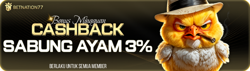 SABUNG AYAM CASHBACK 3%
